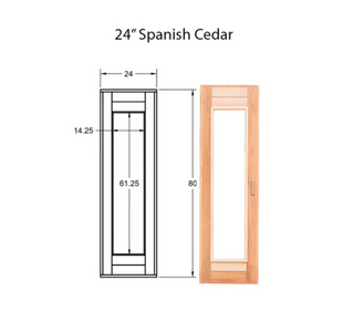 Scandia Cedar Sauna Door