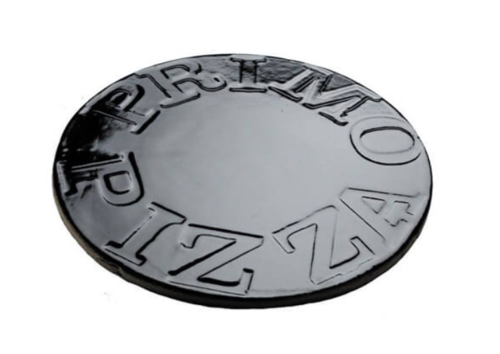 Primo Ceramic Grills Glazed Ceramic 13" Pizza & Baking Stone, Compatible w/ Round, Junior, Large & X-Large Charcoal Grills - PG00340