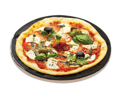 Primo Ceramic Grills Glazed Ceramic 13" Pizza & Baking Stone, Compatible w/ Round, Junior, Large & X-Large Charcoal Grills - PG00340