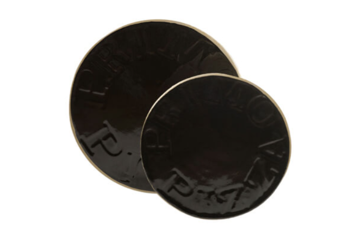 Primo Ceramic Grills Glazed Ceramic 13" Pizza & Baking Stone, Compatible w/ Round, Junior, Large & X-Large Charcoal Grills - PG00340