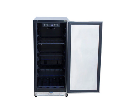 AMD 15" Outdoor Rated Refrigerator with Stainless Steel Door and Handle - AMD-RFR-15S