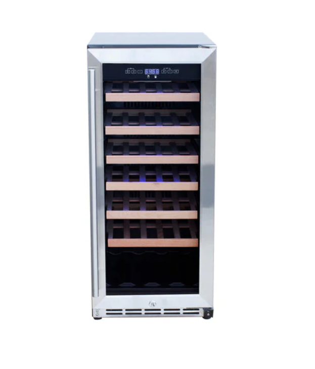 TrueFlame 15" 3.2 Cu. Outdoor Rated Wine Cooler - AMD-RFR-15W
