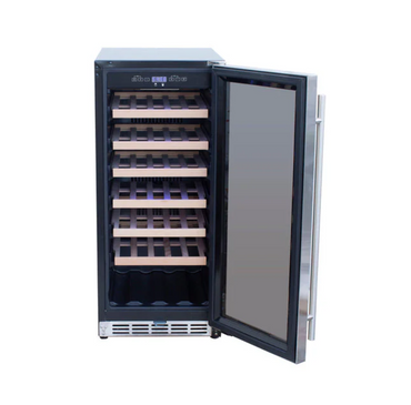 TrueFlame 15" 3.2 Cu. Outdoor Rated Wine Cooler - AMD-RFR-15W