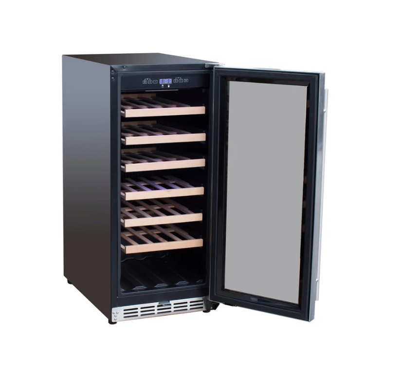 TrueFlame 15" 3.2 Cu. Outdoor Rated Wine Cooler - AMD-RFR-15W