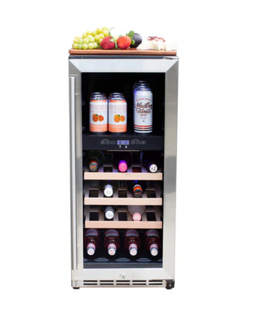TrueFlame 24" Outdoor Rated Wine Cooler - AMD-RFR-15WD