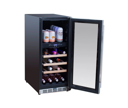 TrueFlame 24" Outdoor Rated Wine Cooler - AMD-RFR-15WD