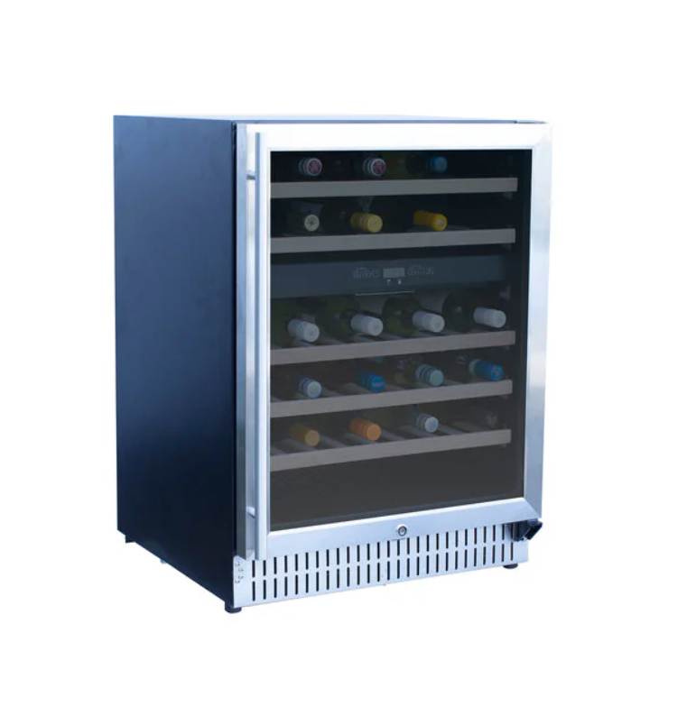 TrueFlame AMD 24" 5.3 Cu. Outdoor Rated Dual Zone Wine Cooler - AMD-RFR-24WD