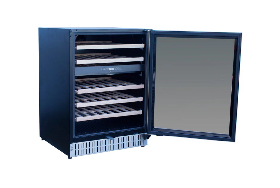 TrueFlame AMD 24" 5.3 Cu. Outdoor Rated Dual Zone Wine Cooler - AMD-RFR-24WD