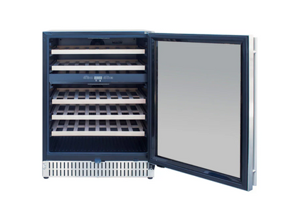 TrueFlame AMD 24" 5.3 Cu. Outdoor Rated Dual Zone Wine Cooler - AMD-RFR-24WD