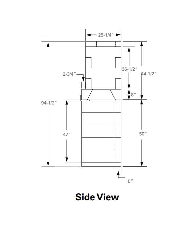 Isokern Magnum+ 84" Wood Burning Fireplace - 82084