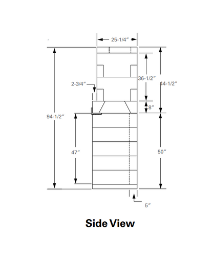 Isokern Magnum+ 84" Wood Burning Fireplace - 82084