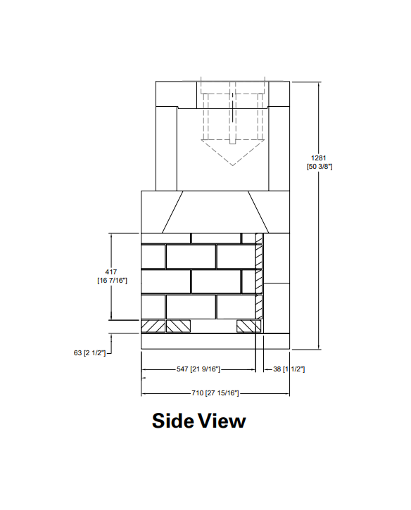 Isokern Maximus Linear 48" Gas Burning Fireplace - 82L48