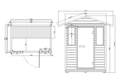 Cal Saunas Solara Outdoor – 3 Person Infrared Sauna