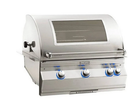 Image of Fire Magic Aurora A660i 30" Built-In Grill with Analog Thermometer, Backburner & Rotisserie Kit