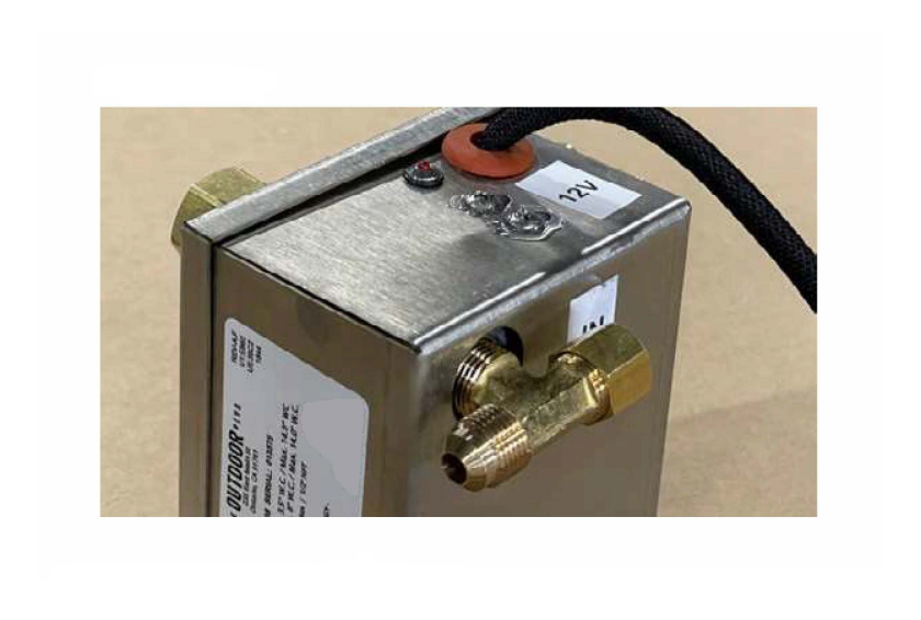 The Outdoor Plus 24-Inch Liquid Propane Fueled, GFRC Concrete, Maya Fire & Water Bowl with Low Voltage Electronic Ignition - OPT-24SFWE12V-VAN-LP