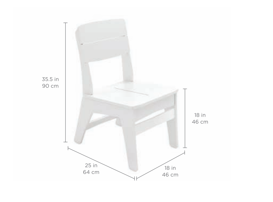 Ledge Lounger Mainstay Dining Side Chair (Available in 8 Resin Colors) - LL-MS-DC-NY
