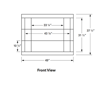 Isokern Vent Free 42" Gas Burning Fireplace - 81042