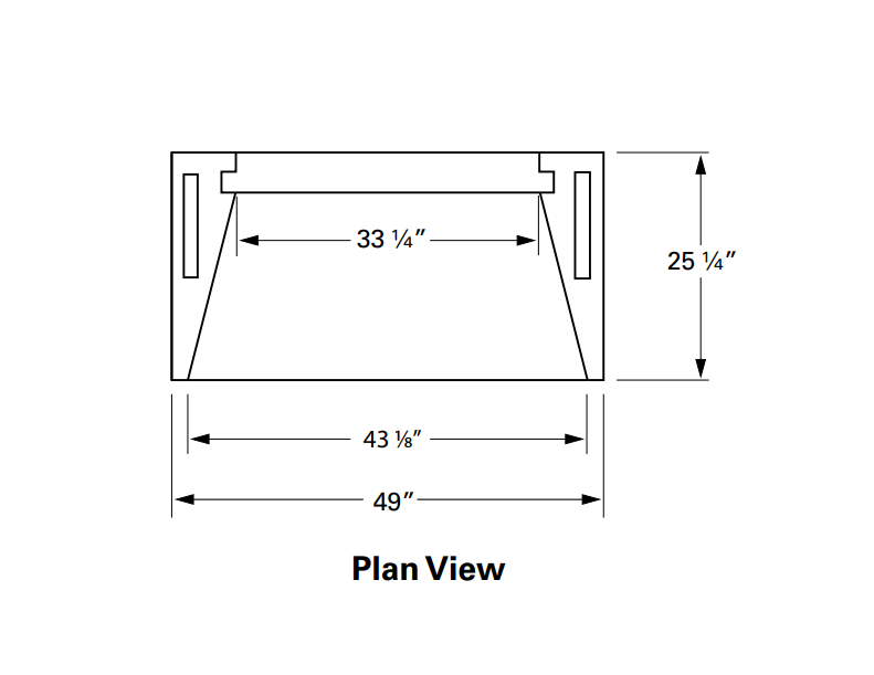 Isokern Vent Free 42" Gas Burning Fireplace - 81042