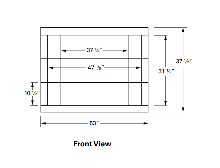 Isokern Vent Free 46" Gas Burning Fireplace - 81046