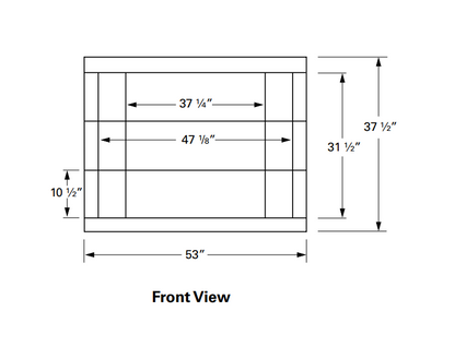 Isokern Vent Free 46" Gas Burning Fireplace - 81046
