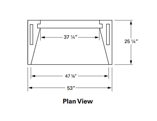 Isokern Vent Free 46" Gas Burning Fireplace - 81046