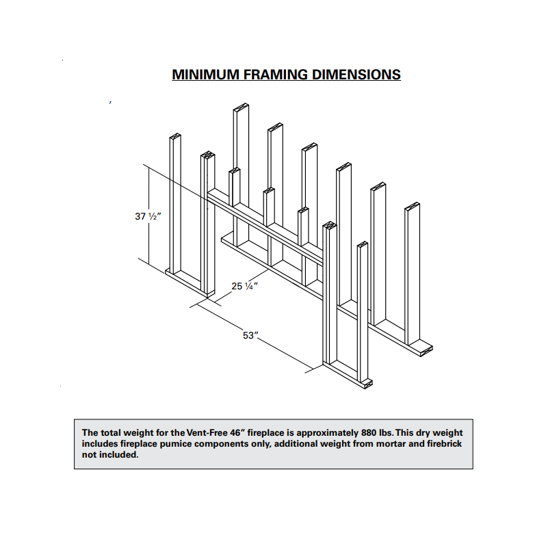 Isokern Vent Free 46" Gas Burning Fireplace - 81046
