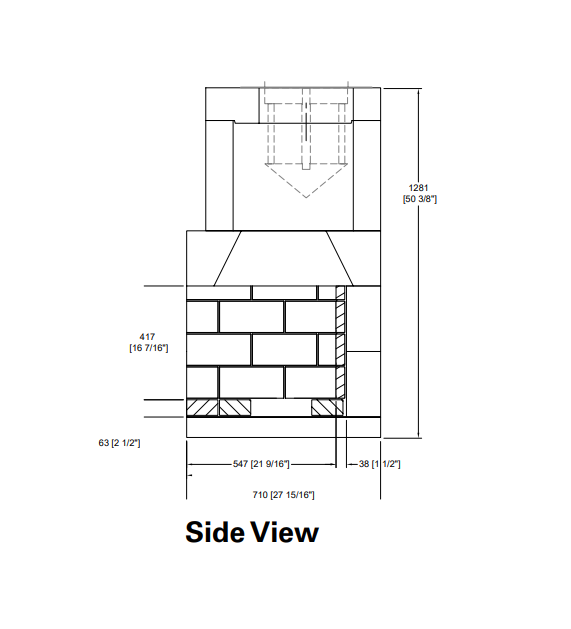 Isokern Maximus Linear 72" Gas Burning Fireplace - 82L72