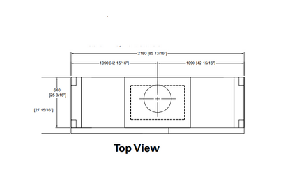 Isokern Maximus Linear 72" Gas Burning Fireplace - 82L72