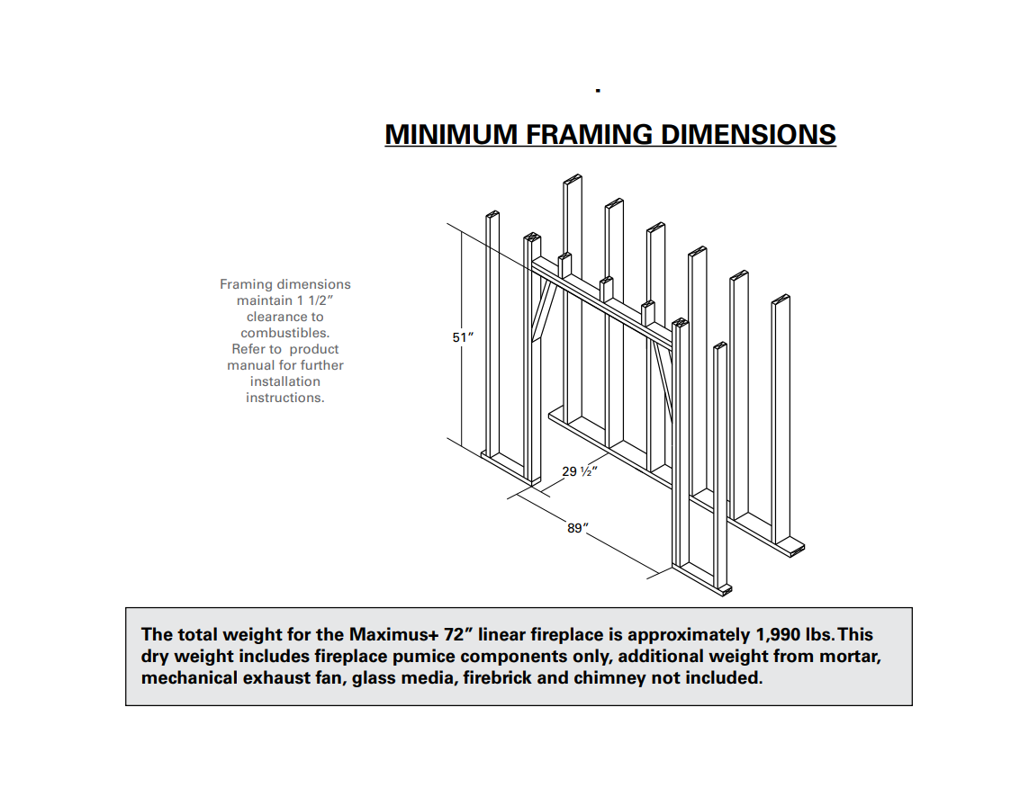 Isokern Maximus Linear 72" Gas Burning Fireplace - 82L72