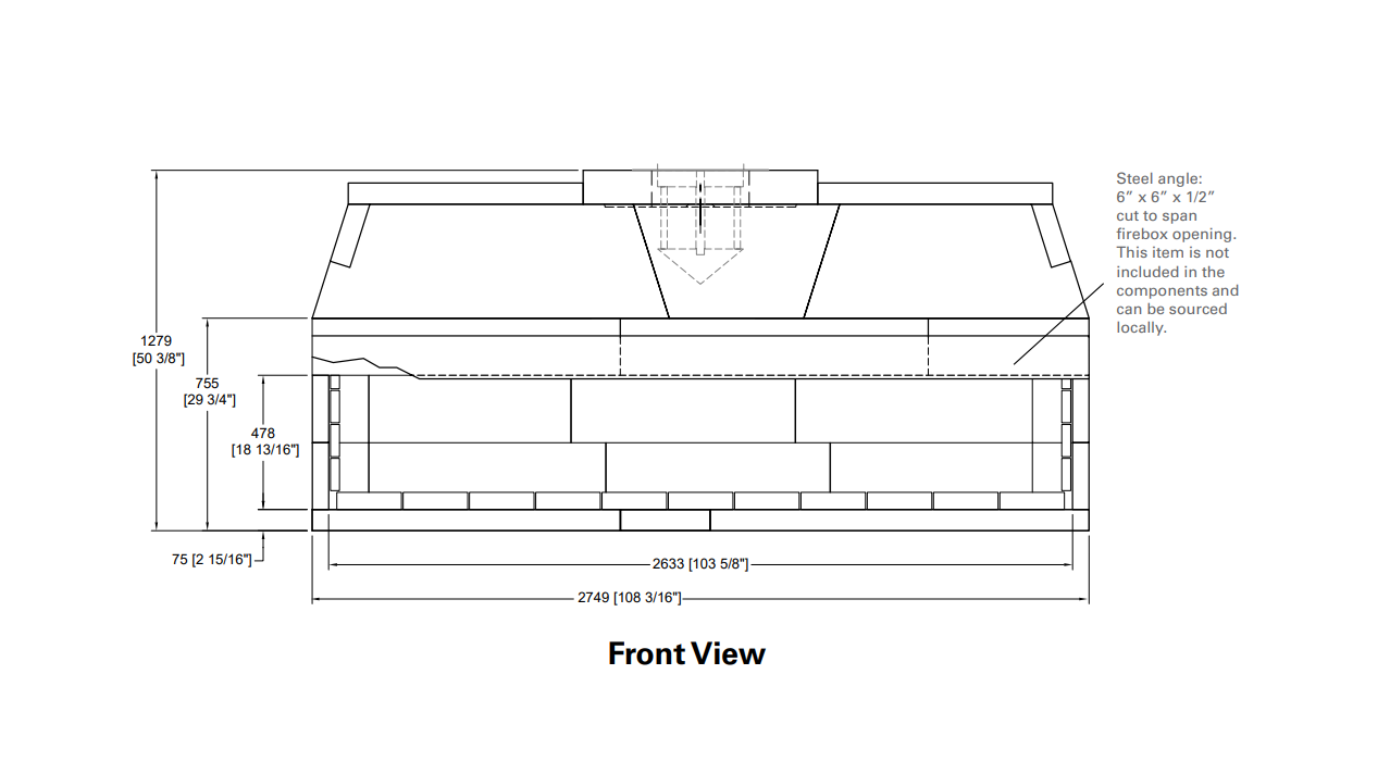 Isokern Maximus Linear 96" Gas Burning Fireplace - 82L96