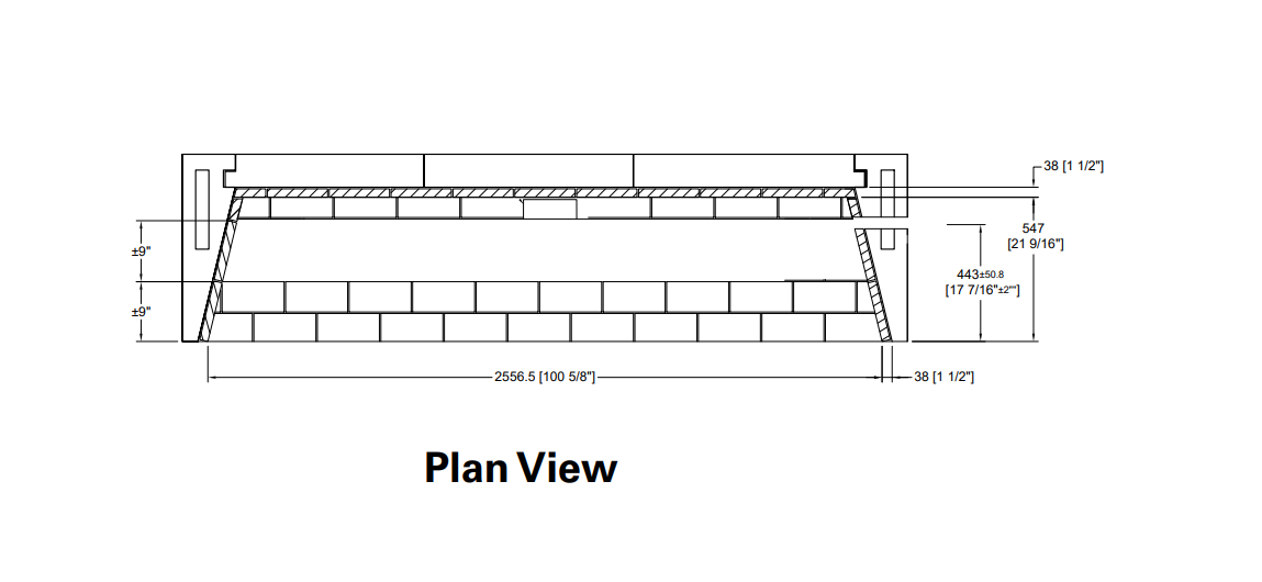 Isokern Maximus Linear 96" Gas Burning Fireplace - 82L96