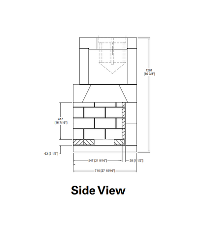 Isokern Maximus Linear 120" Gas Burning Fireplace - 82L120