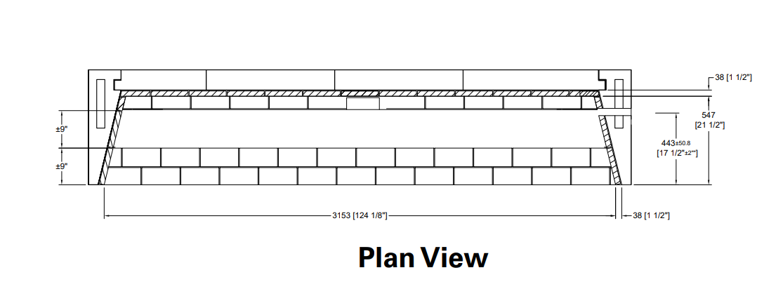 Isokern Maximus Linear 120" Gas Burning Fireplace - 82L120