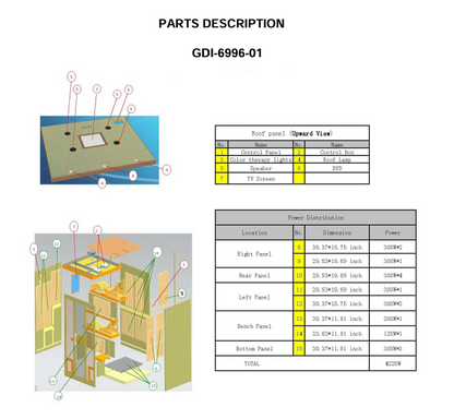 Golden Designs Monaco 6-person PureTech™ Near Zero EMF FAR Infrared Sauna