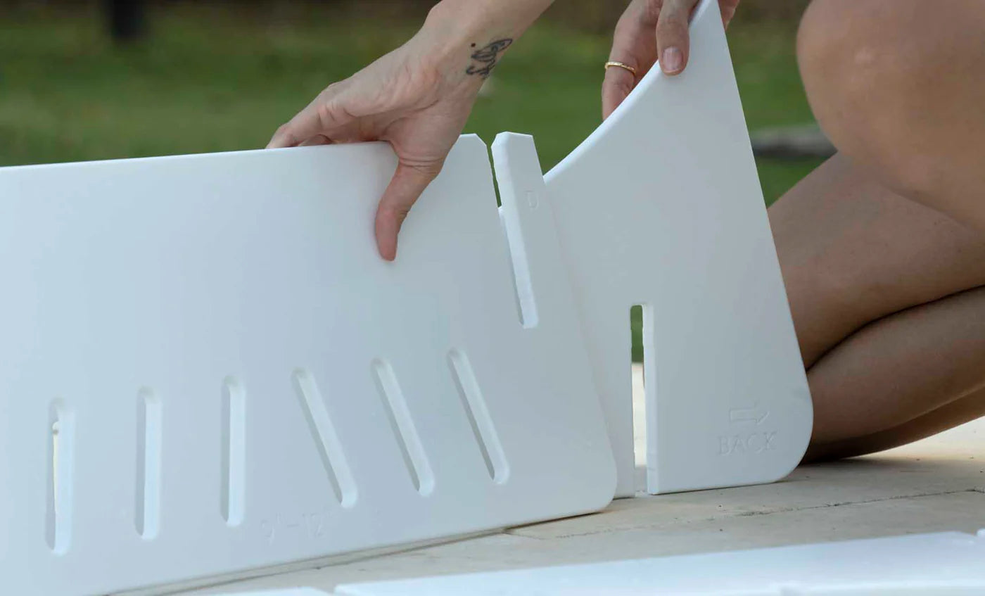 Ledge Lounger Signature Chaise Riser (Water depth is between 9" & 12") - LL-SG-C-RISER-9-12-WH