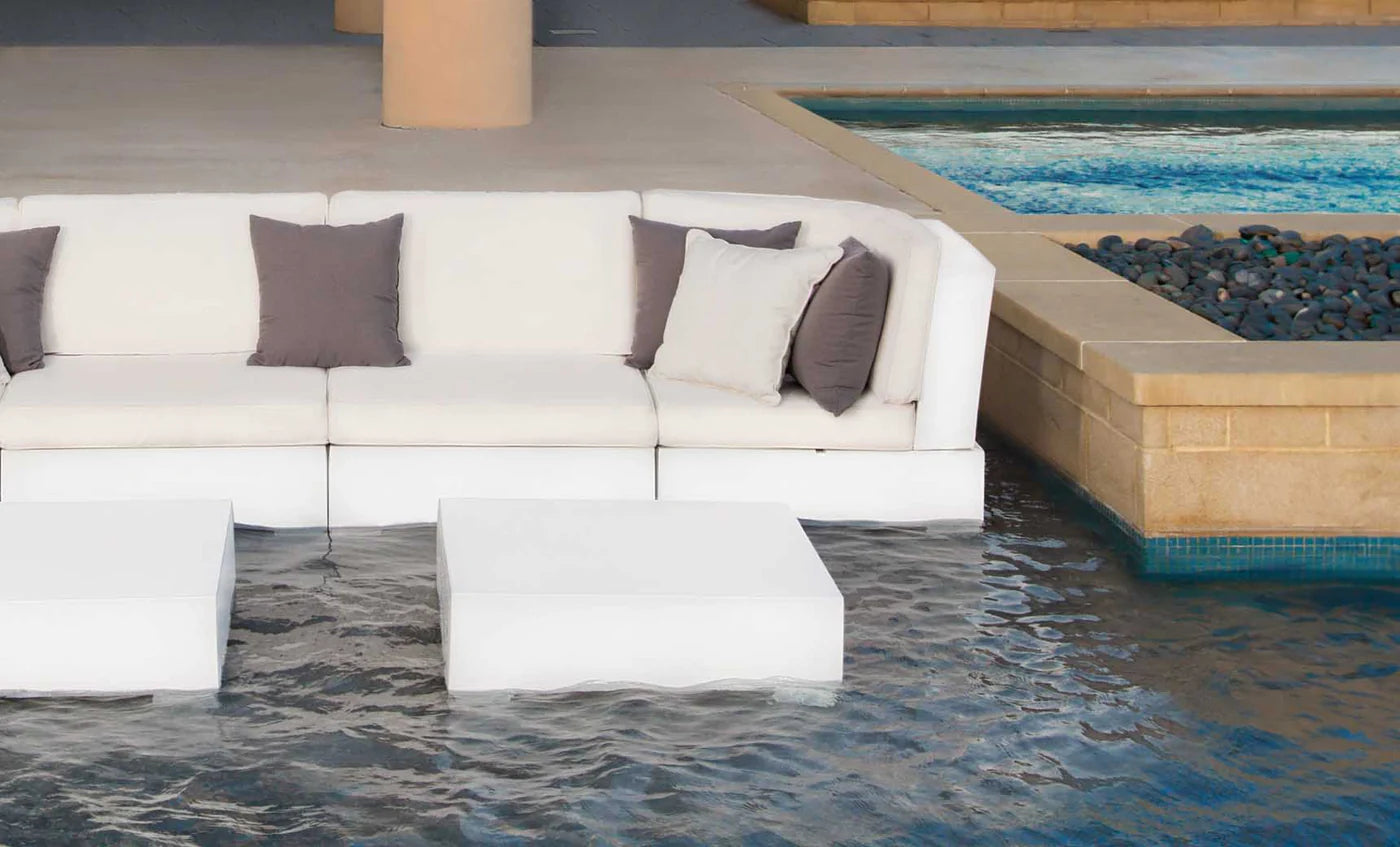 Ledge Lounger Signature Sectional Corner (Base & Cushion w/ Color Options) - LL-SG-S-C-SET-WH-STD-57003