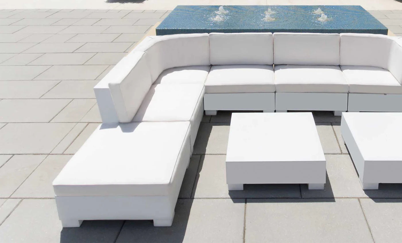 Ledge Lounger Signature Sectional Corner (Base & Cushion w/ Color Options) - LL-SG-S-C-SET-WH-STD-57003