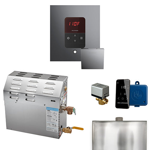 Mr.Steam MSSUPER iTempo Steam Shower Generator Package w/ Accessories, Up to 15kW