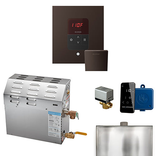 Mr.Steam MS iTempo Steam Shower Generator Package w/ Accessories, Up to 9kW