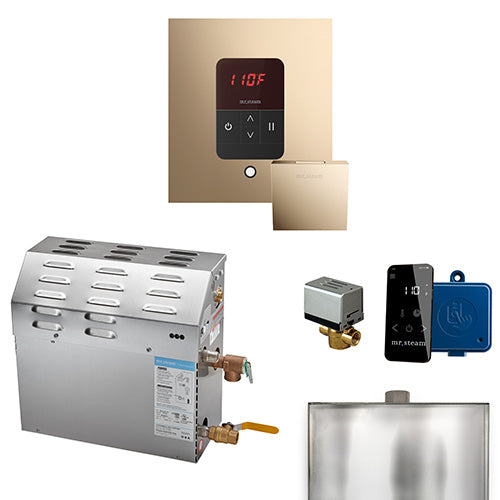 Mr.Steam MS iTempo Steam Shower Generator Package w/ Accessories, Up to 9kW