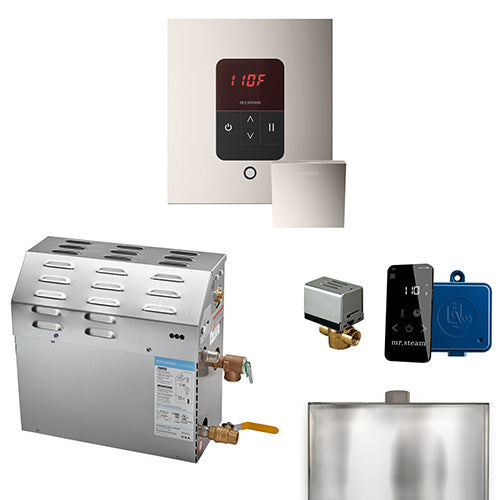 Mr.Steam MS iTempo Steam Shower Generator Package w/ Accessories, Up to 9kW