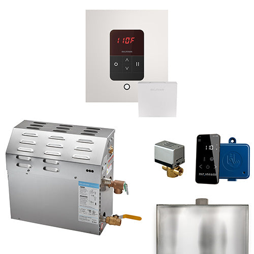 Mr.Steam MS iTempo Steam Shower Generator Package w/ Accessories, Up to 9kW