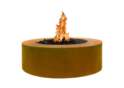 The Outdoor Plus 48-Inch x 18-Inch, Natural Gas Fueled, Corten Steel Unity Fire Pit - OPT-RCRTN4818-NG