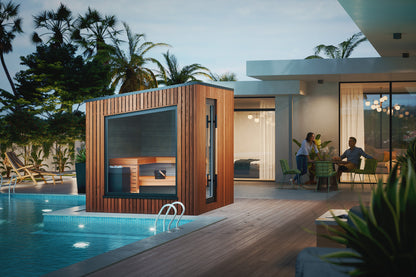 Auroom Terra Backyard Sauna Cabin, Natural, Up to 5-person