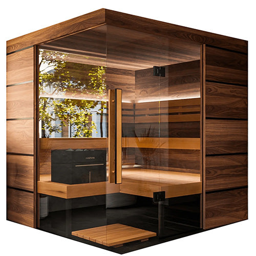 ThermaSol Astra Sauna Cabin, Semi-Panoramic Glass, Up to 4 Persons