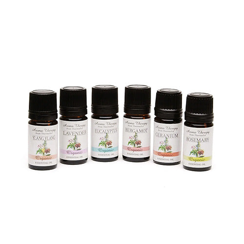 ThermaSol Essential Oils 6 Pack, 100% Organic, 5ml