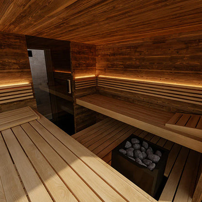 ThermaSol Ombra Sauna Cabin, Stopsol Bronze Glass, Up to 5 Persons