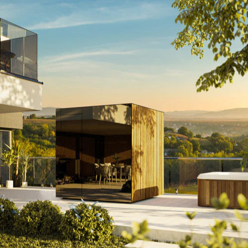 ThermaSol Spectra Sauna Cabin, Tinted Glass-Front, Up to 4 Persons