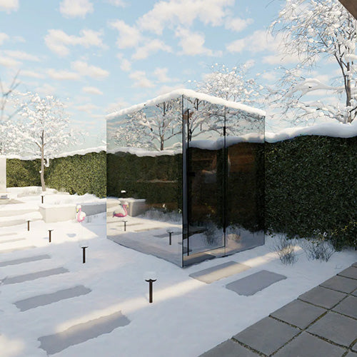 ThermaSol Vue Sauna Cabin, Mirrored Glass, Up to 4 Persons