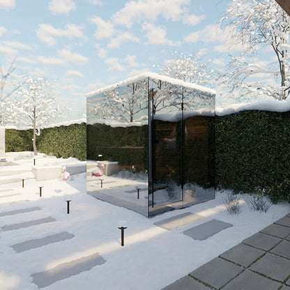 ThermaSol Vue Sauna Cabin, Mirrored Glass, Up to 4 Persons